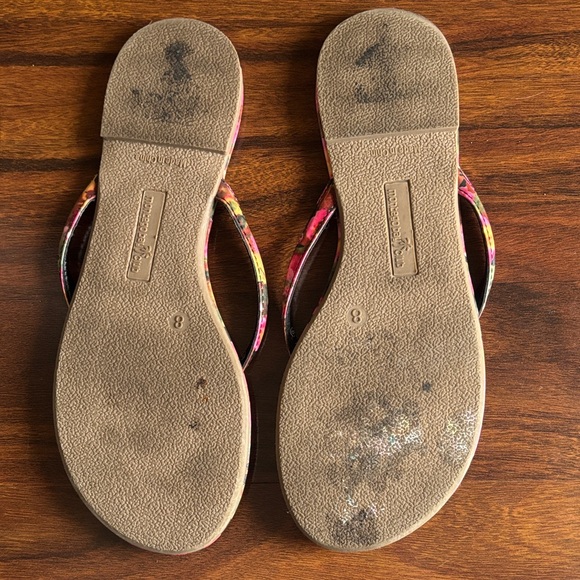 Montego Bay Club Multicolor Floral Sandals - Picture 2 of 2